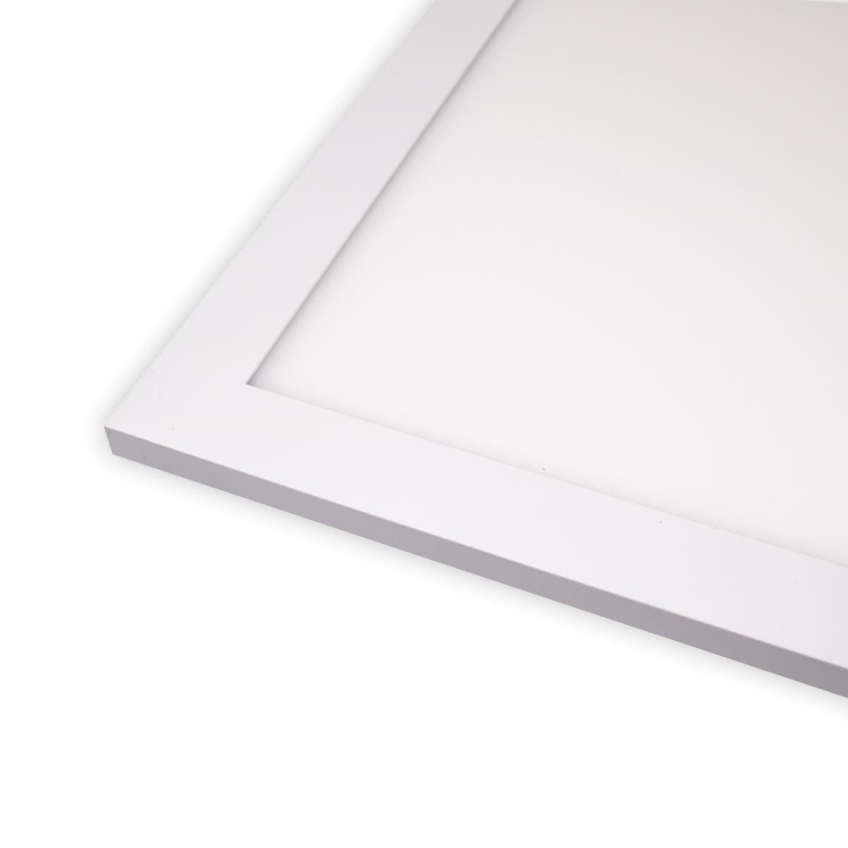 RGB+CCT LED Panel 120x15cm inkl. MiBoxer Smarthomesteuerung 24W 24V Rahmen weiß - Panelmontage:  Aufbaurahmen Click weiß