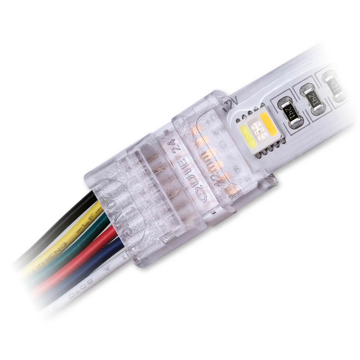 Streifenanschlusskabel 6 Pin für RGB+CCT LED-Streifen 12mm IP65