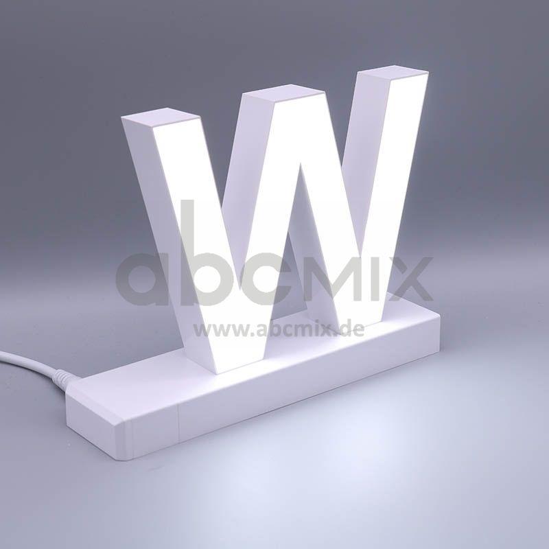 LED Buchstabe Click W 125mm Arial 6500K weiß