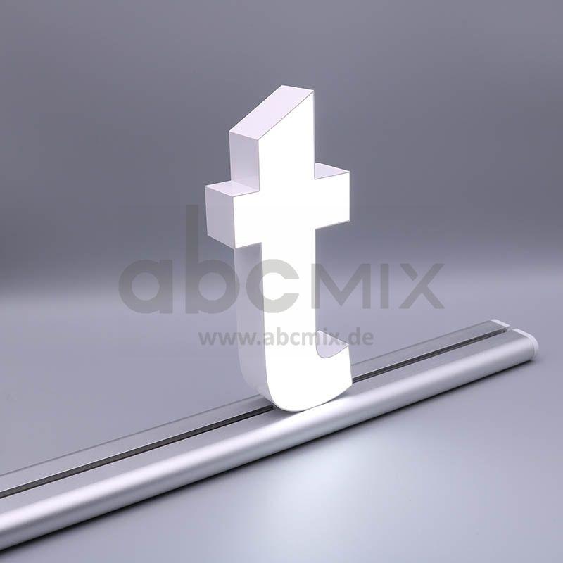 LED Buchstabe Slide t für 200mm Arial 6500K weiß