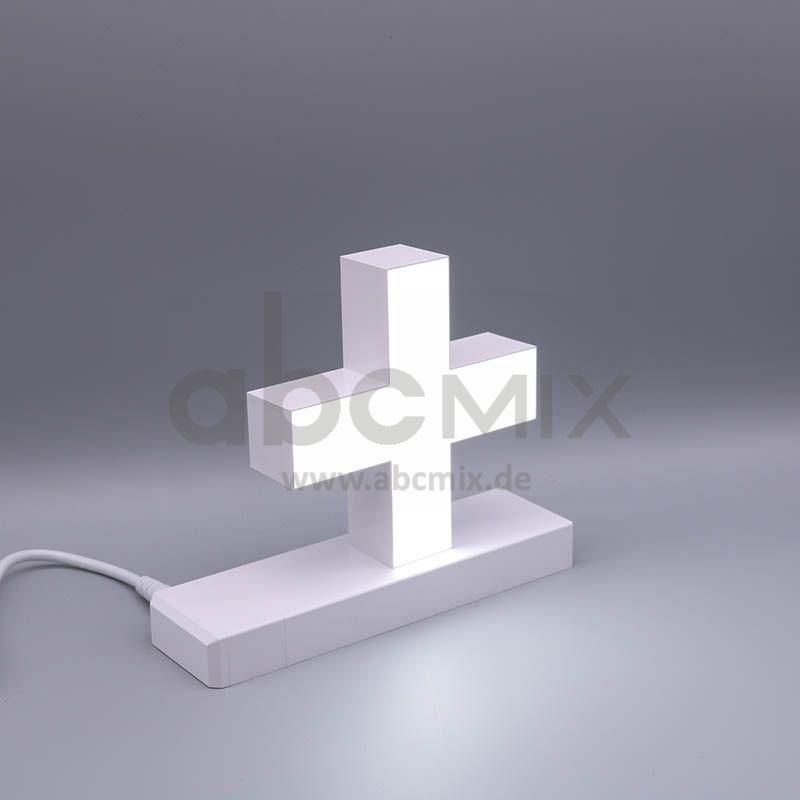 LED Buchstabe Click + Pluszeichen für 175mm Arial 6500K weiß