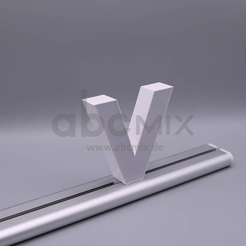 LED Buchstabe Slide v für 150mm Arial 6500K weiß