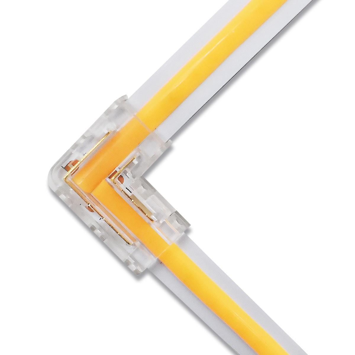 Eckverbinder L-Winkel für 8mm 2-polig COB Streifen