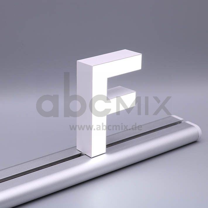 LED Buchstabe Slide F 100mm Arial 6500K weiß