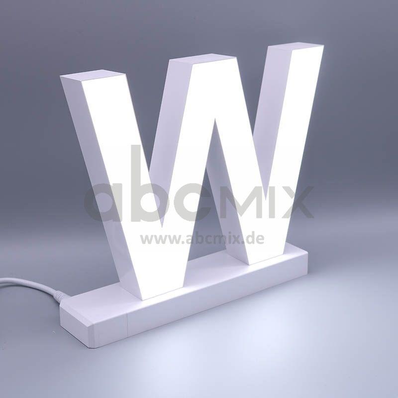 LED Buchstabe Click W 175mm Arial 6500K weiß
