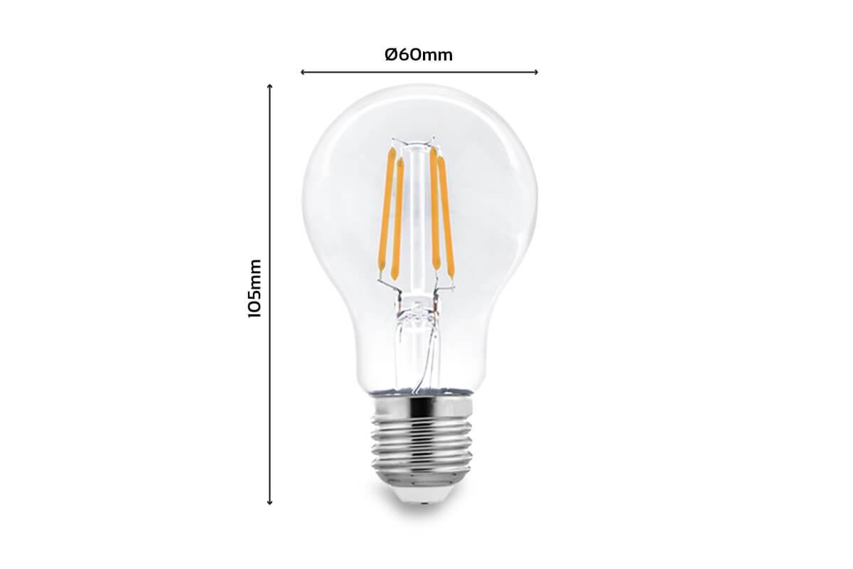 LED Lampe Filament E27 7W A60 2700K