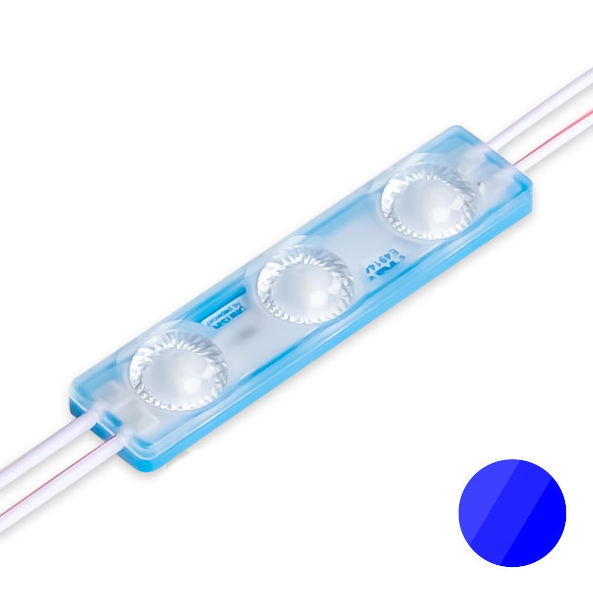 LED Modul 1,5W 12V 170° IP65 - Lichtfarbe: Blau