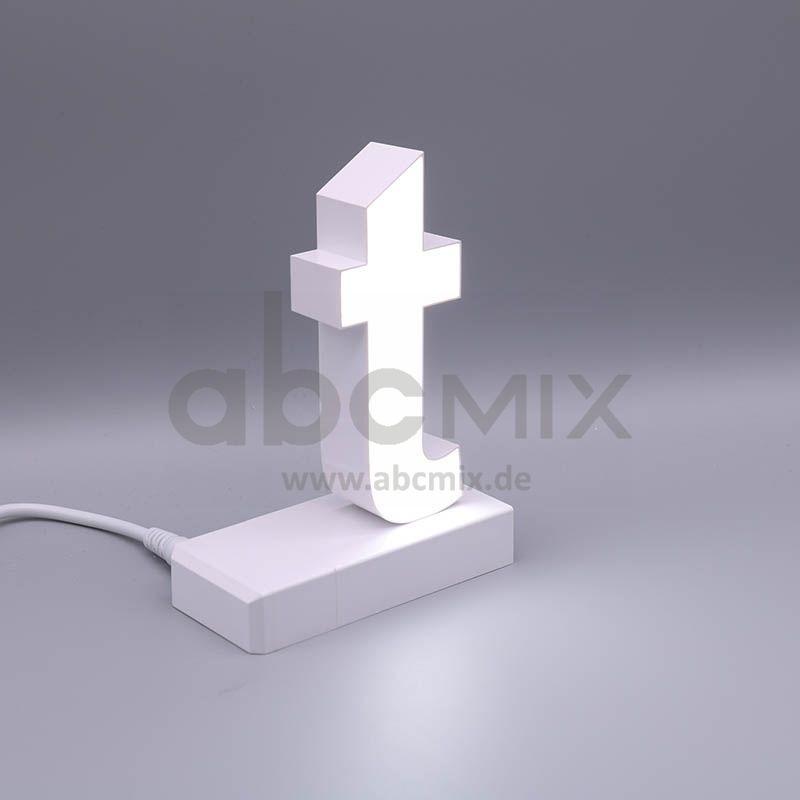LED Buchstabe Click t für 125mm Arial 6500K weiß