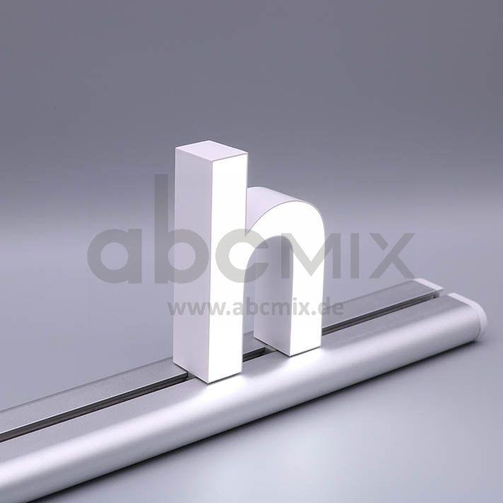 LED Buchstabe Slide h für 100mm Arial 6500K weiß