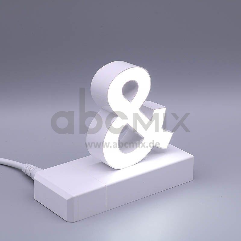 LED Buchstabe Click & kaufmännisches Und für 75mm Arial 6500K weiß