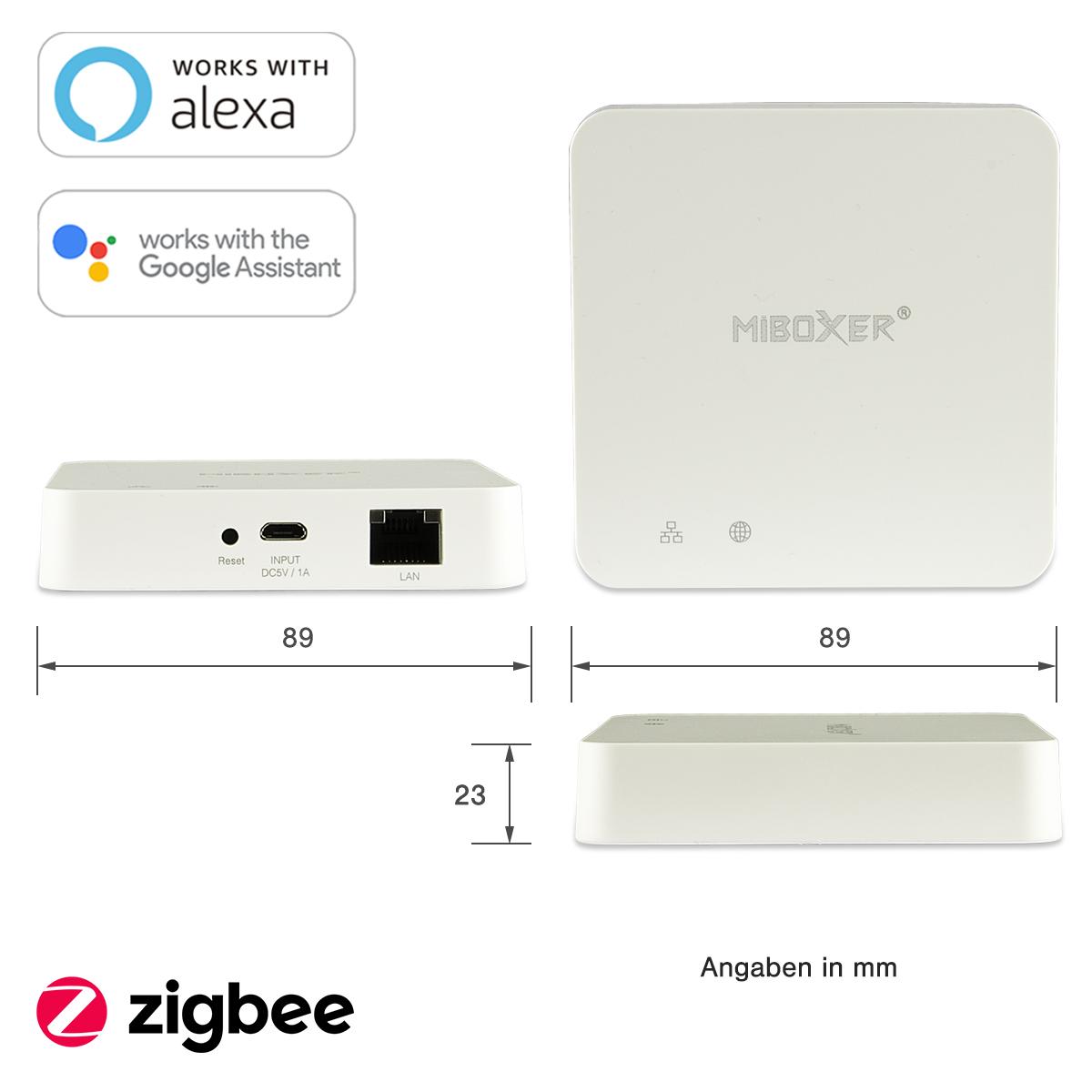MiBoxer Zigbee 3.0 Wired Gateway / Hub / Bridge ZBBOX2