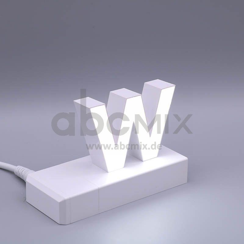 LED Buchstabe Click w für 75mm Arial 6500K weiß