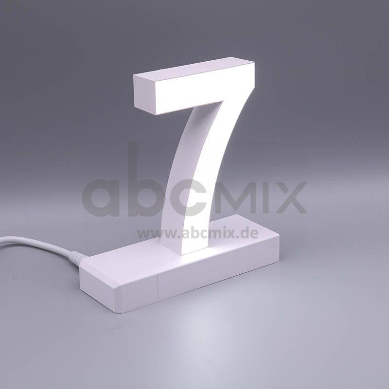 LED Buchstabe Click 7 für 125mm Arial 6500K weiß